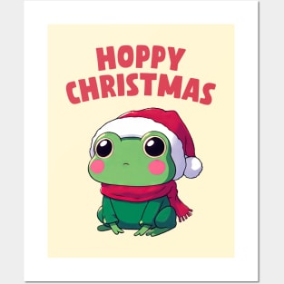 Hoppy Christmas Frog Posters and Art